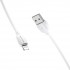 USB kabelis BOROFONE BX19 Benefit "lightning" baltas 1m